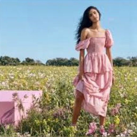 LoveShackFancy Dresses & Skirts - Love Shack Fancy x Target Simone Smocked Tiered Dress Cottage Prairie